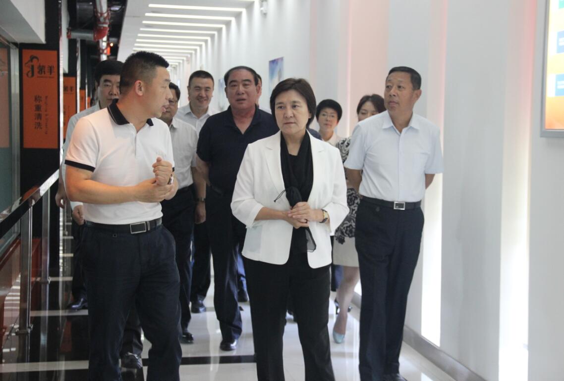 自治区党委副书记、自治区主席布小林莅临协会会长单位——蒙羊牧业公司视察调研