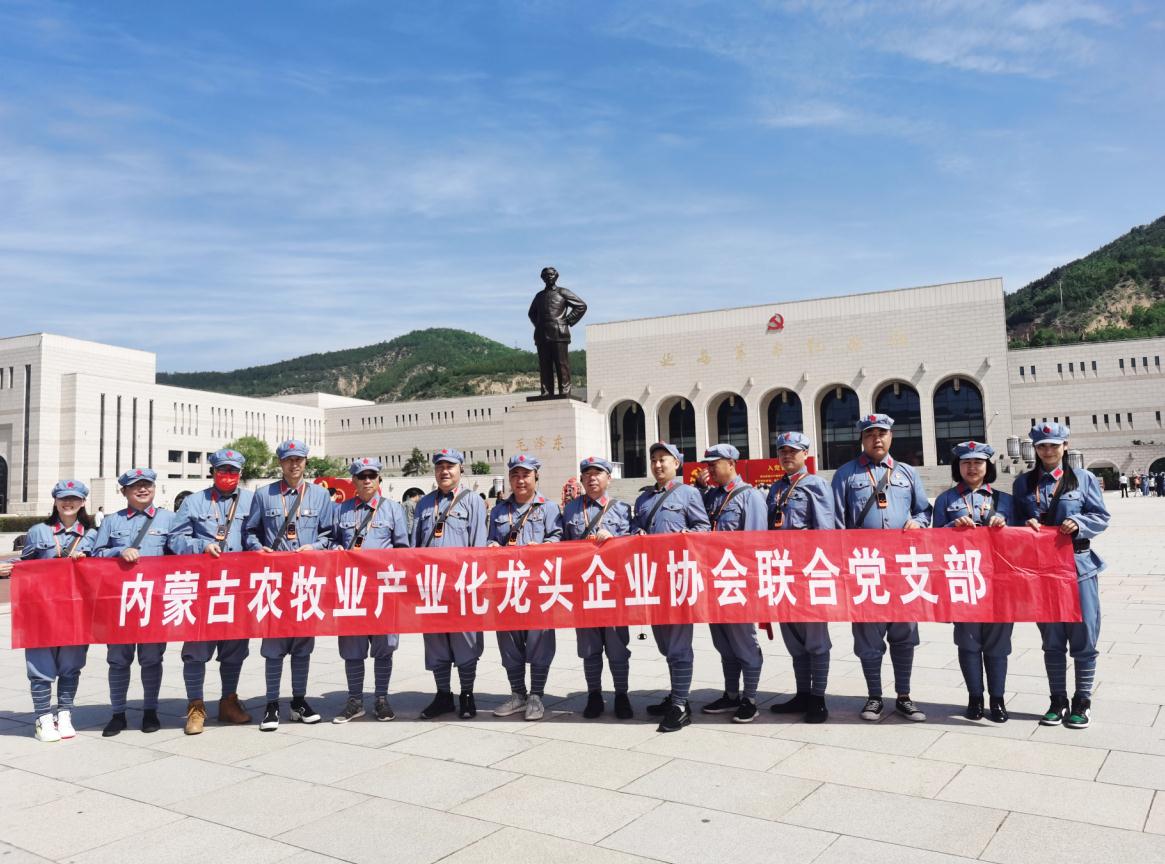 内蒙古农牧业产业化龙头企业协会联合党支部赴延安革命圣地开展“学党史、感党恩、跟党走”主题党日活动